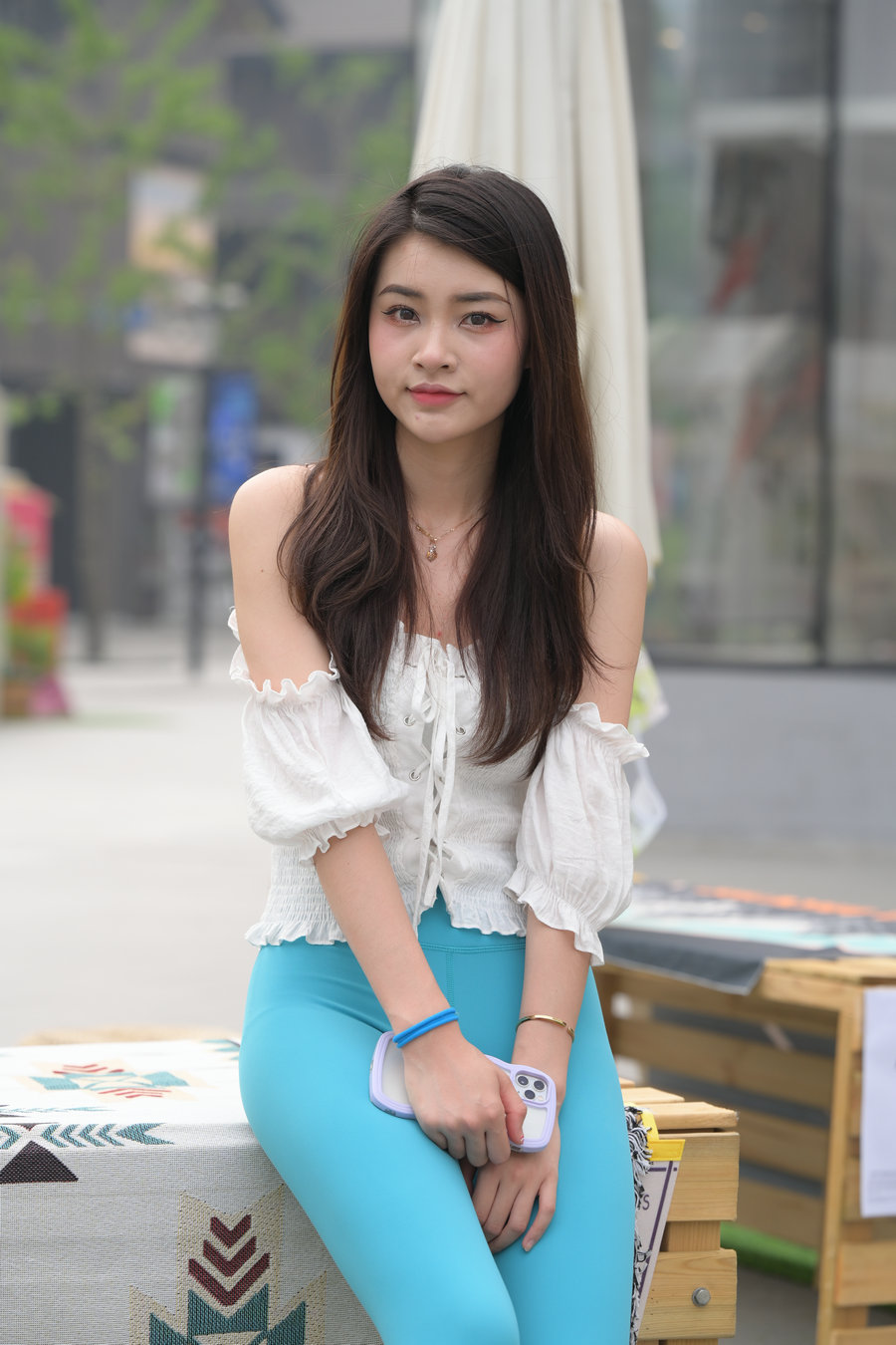图片[2]-蓝色瑜伽裤漂亮女孩 J3299 769P-12.9GB-哈哈图库