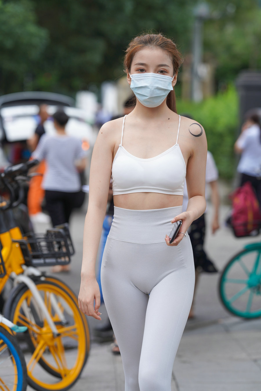 图片[2]-灰色瑜伽裤女孩 J1323 723P4V-17.9GB-哈哈图库