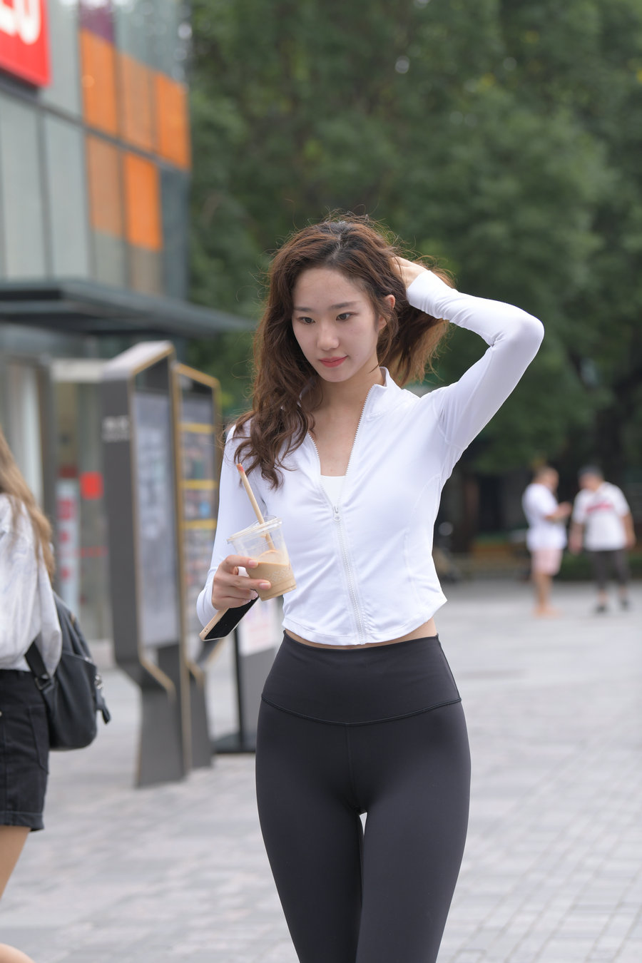 图片[3]-像刘亦菲的黑色瑜伽裤女孩J2237 340P1V-14.8GB-哈哈图库