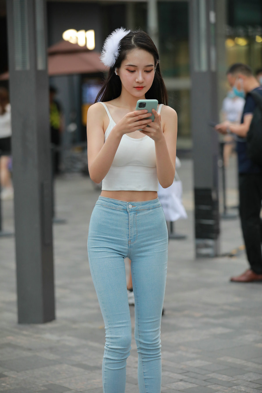 图片[3]-非常漂亮的牛仔裤女孩 J2144 98P1V-1.92GB-哈哈图库