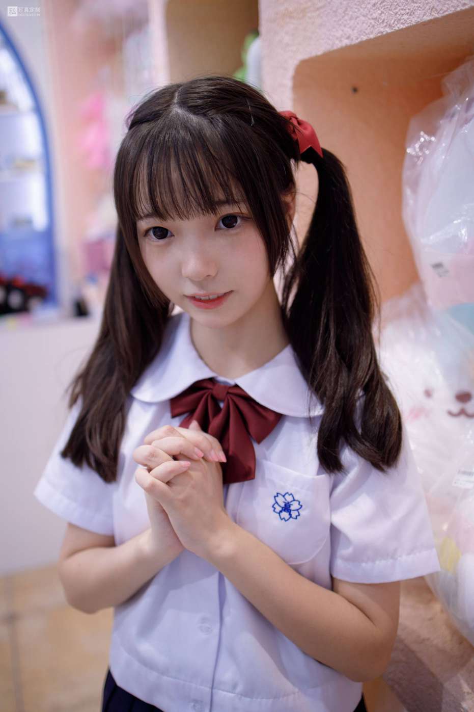 图片[4]-眼神好清澈的双马尾白丝女孩【75P】20019-哈哈图库