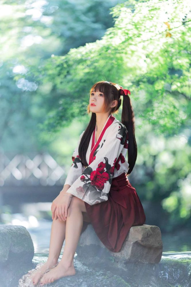 【免费】穿汉服的双马尾女孩【35P】20025-哈哈图库